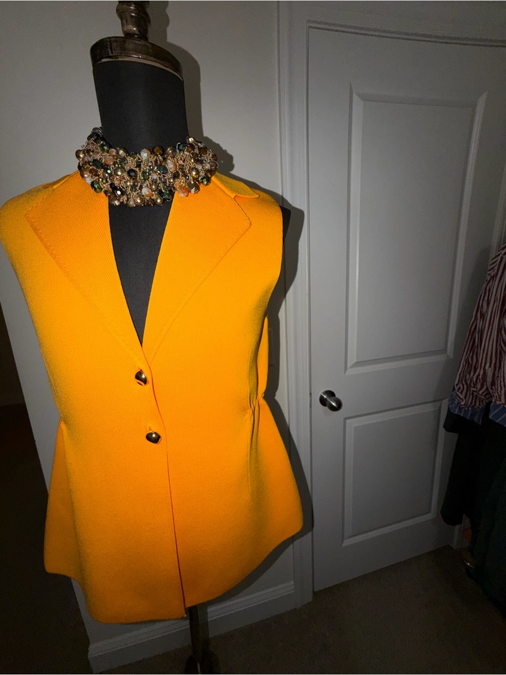 Zara Women’s Sleeveless Blazer Vest - Vibrant Yellow